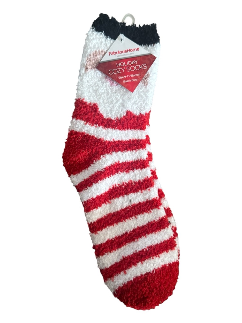 Holiday Red & White Cozy Women's Socks